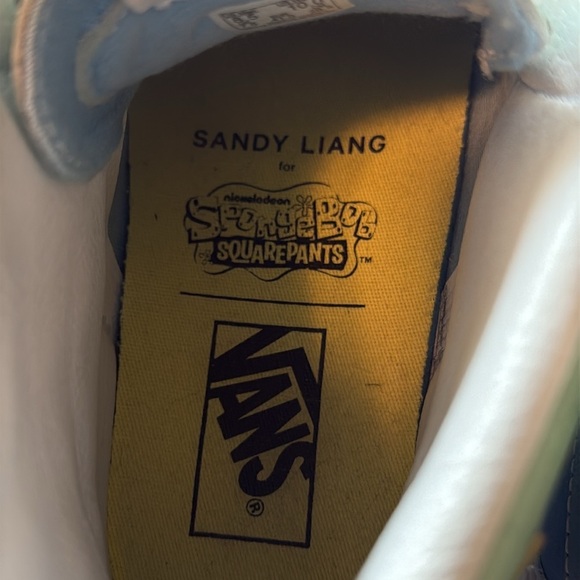 Vans x SpongeBob SquarePants Sandy Liang Collab Hightop Sneakers Size Womens 10 - Picture 3 of 7